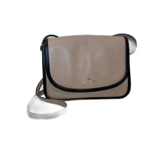 Kate Spade Ivy Ward Place Crossbody WKRU5388 Rose Cloud Leather Black Trim