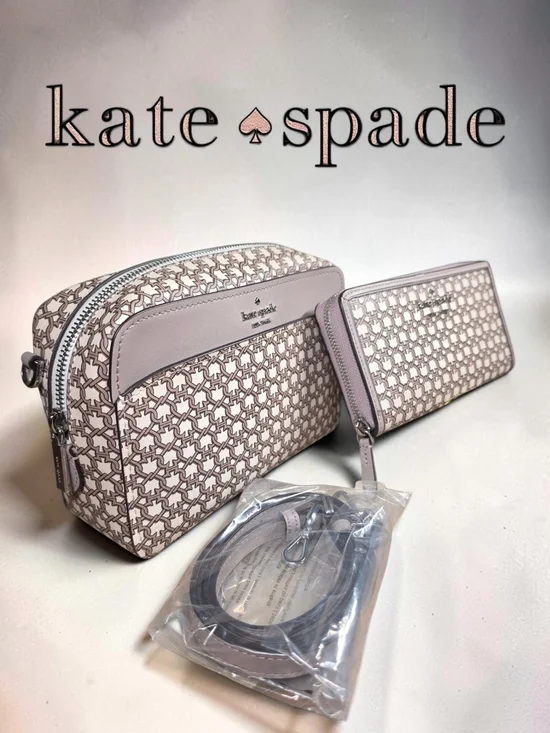 kate spade SPADE LINK Camera Crossbody w/ Wallet Set (Combined Retail $508)