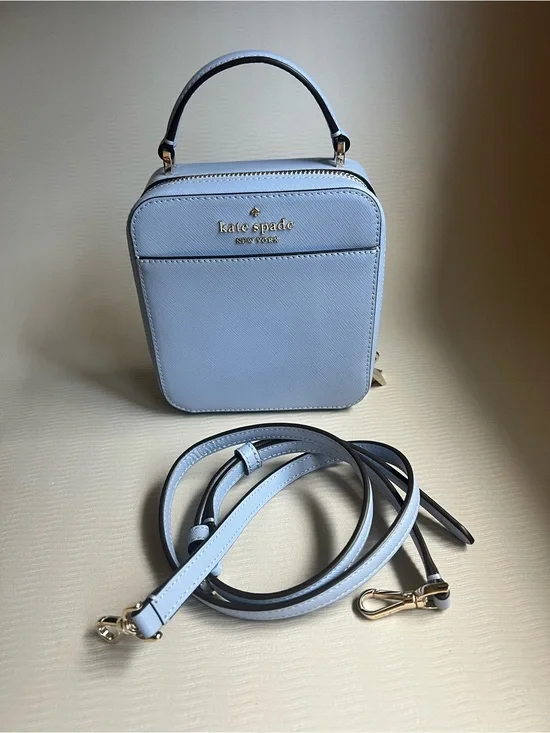 Kate Spade Daisy Vanity Case Crossbody Bag — Candied Flower Blue NWOT