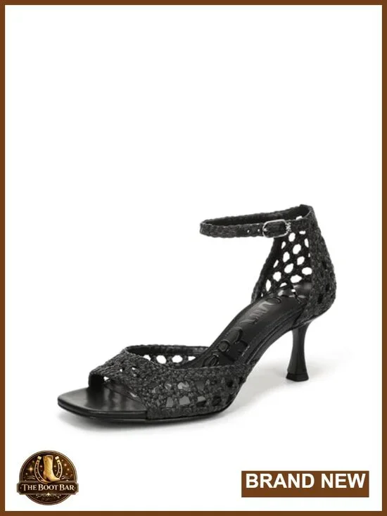 Women's Kitten Heel Sandals Open Toe Raffia