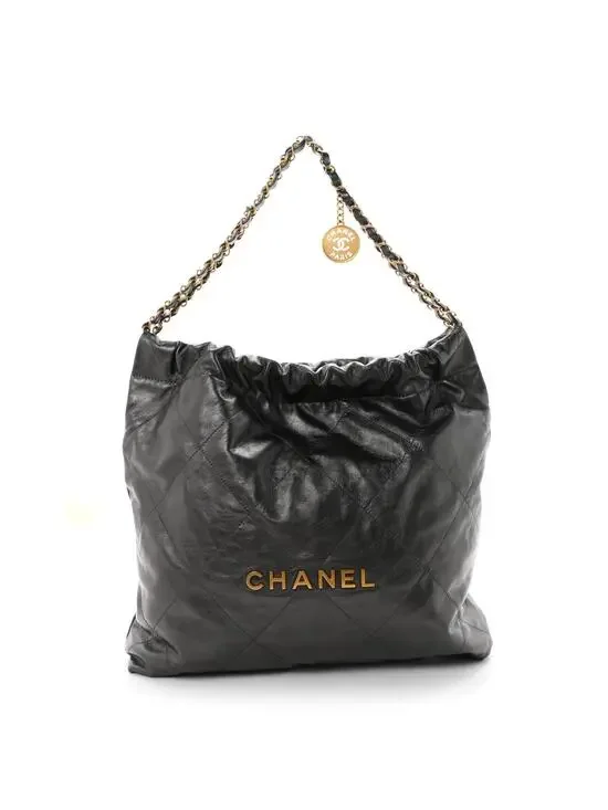 Metallic Calfskin Quilted Chanel 22 #329616C50B