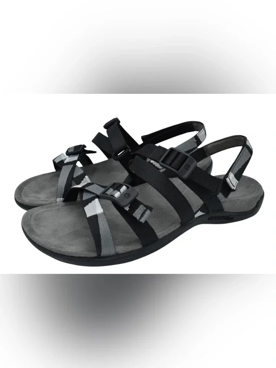 Merrell Womens Size 8 Size District 3 Black Backstrap Sandals Shoes
