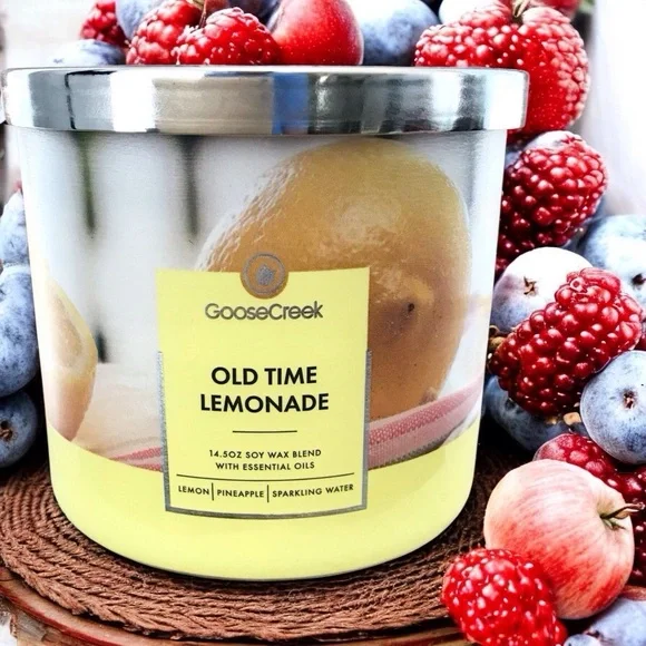 🆕40+ Hrs Old Time Lemonade 3 Wick Candle