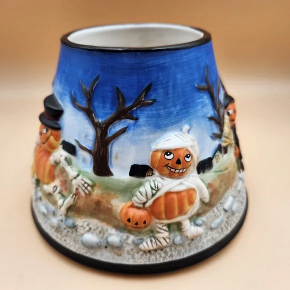 Yankee Candle Pumpkin Pals Large Jar Shade Topper Halloween Jack-O-Lantern