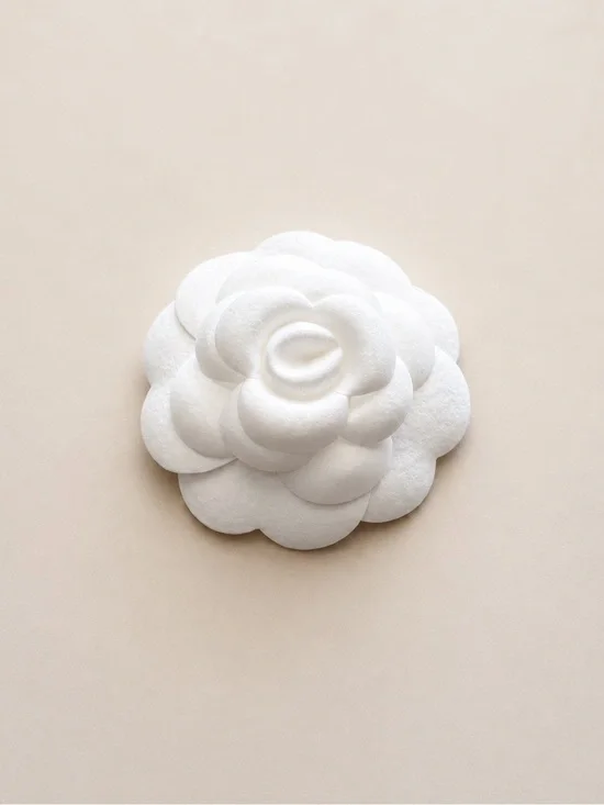 CHANEL White Camellia Flower Sticker – Authentic Boutique Packaging Accessory
