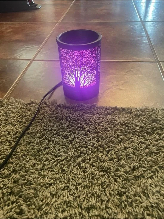 Color changing Tree Silhouette Electric Accent Lamp/wax warmer NEVER used