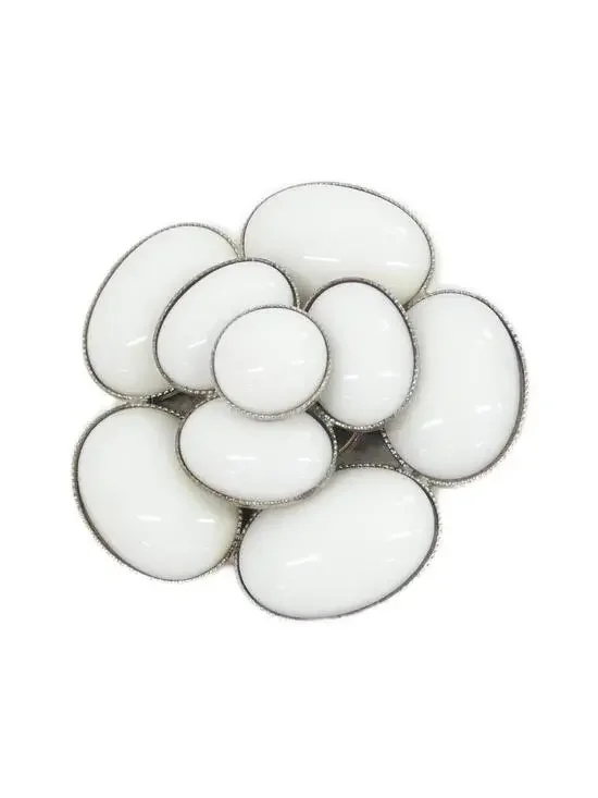 Chanel Brooch Metal White #327663C64B