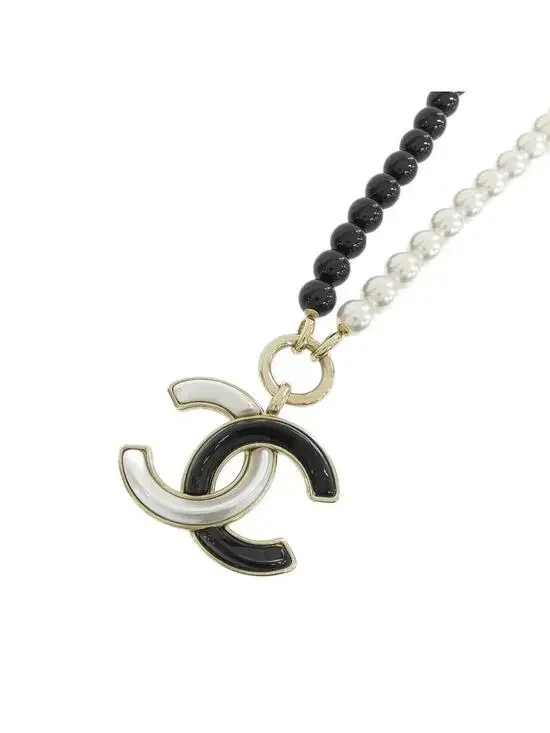 Chanel Pendant Necklace Metal Black And #327659C14B