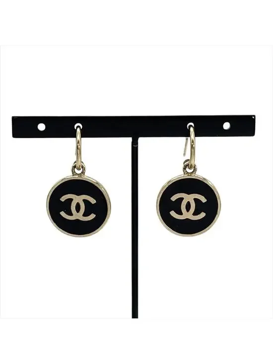 Chanel Cc Logo Circle Earrings Sterling #327627C50B