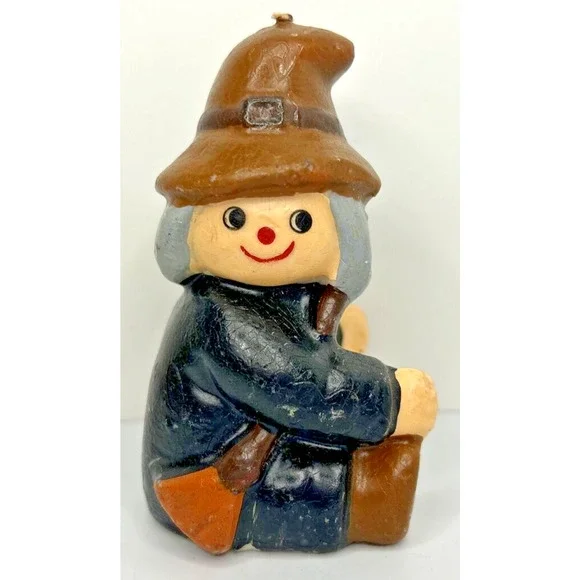 Vintage Sitting‎ Witch Halloween Candle 4