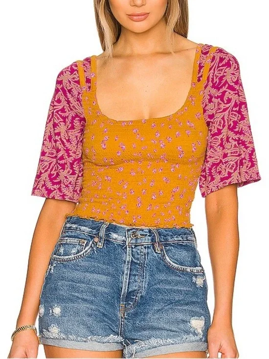 NWOT Free People Marigold Top
