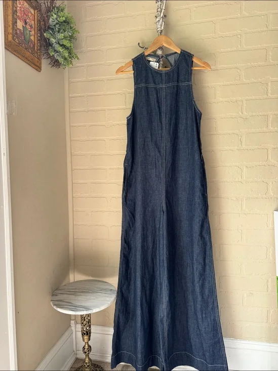 FREE PEOPLE We The Free Do No Wrong jumpsuit dark denim NEW