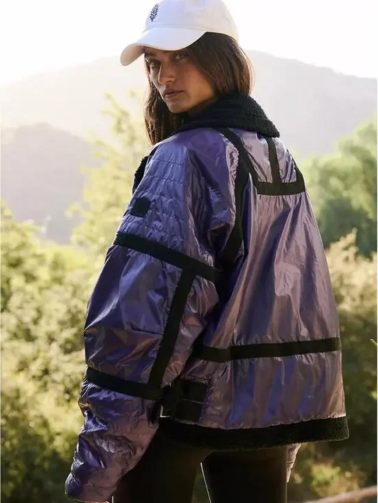 Free People FP Movement Vagabond Fleece Bomber
