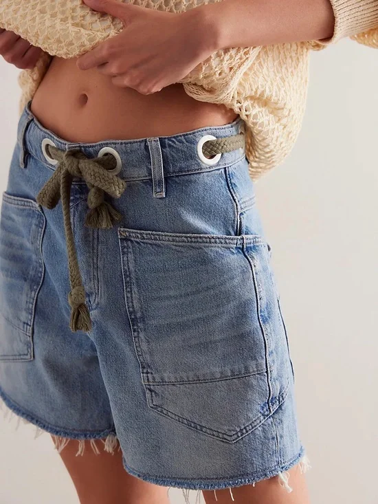 NWT FREE PEOPLE Moxie Barrel Low Slung Shorts!