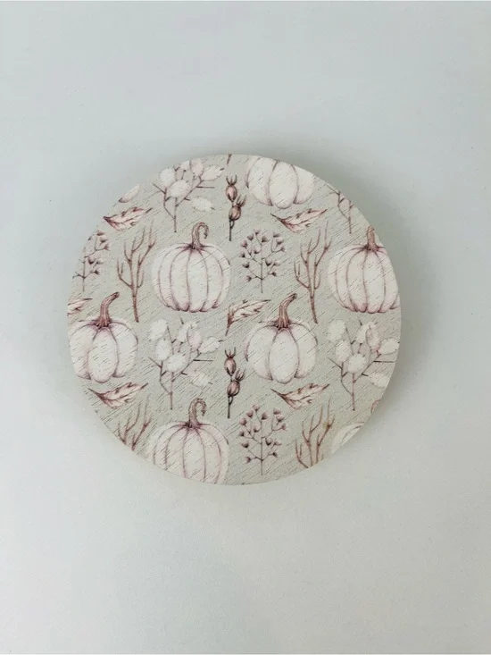 Sand + Fog Sand + Paws 2 Wick 12oz Candle Replacement Pumpkin Wood Lid Light Pin