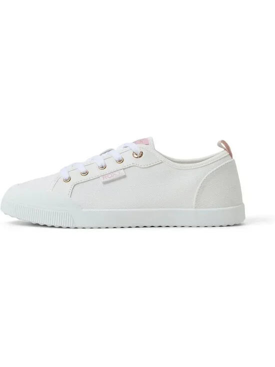 Women's White Lightweight Low Top Lace Up Casual Fashion Shorebreak Sneakers