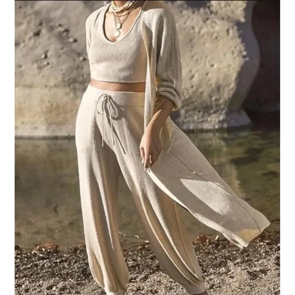 Free People Beach Living in This Sweater Long Duster Cardigan Size Small