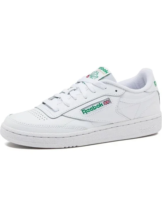 Women's White Reebok C 85 Lightweight Slip On Comfortable Casual Sneakers