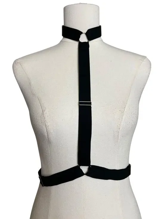 We are HAH / Free People NWT Strapped in Harness One Size Noir Black Festival