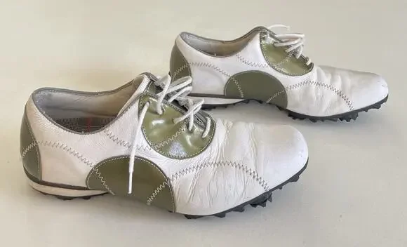 Foot Joy Lopro Collection Women's White Leather Golf Shoes Size 9.5 M 97075