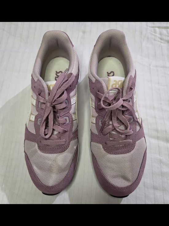 ASICS Women's Pink Lace-Up Running Sneakers