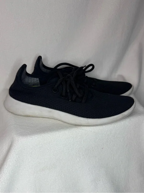 Allbirds Tree Runners Womens 8 Black White Lightweight Mesh Sneakers Shoes