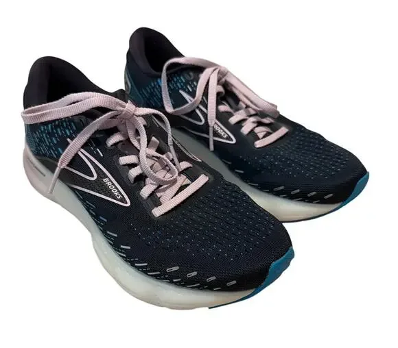 Brooks Glycerin 20 Women's Running Shoes Size 8.5 W Peacoat Blue Lilac Excellent