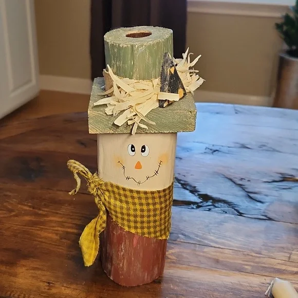 🚦3for$15🚦Primitives Scarecrow Candleholder
