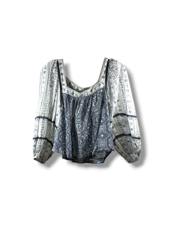 Free People Mostly Meadow Blouse in Ivory Combo Size XS