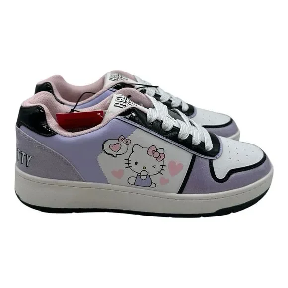 Sanrio Hello Kitty Court Sneakers Women's Size 9 Purple Lace Up‎ Shoes