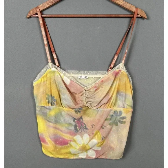 Free People x‎ Revolve Airbrush Dreams Cami top in the Airbrush Combo color.