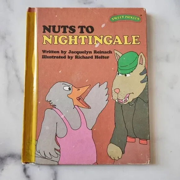Sweet pickles Nuts to Nightingale  vintage '70s children's hardback book kids fi