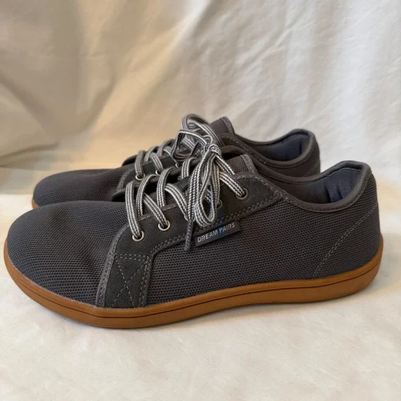 Dream Pairs Womens Barefoot Shoes Wide Toe Box Grey Sneakers SDWS2401W-W 10W