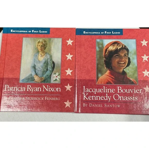 Encyclopedia of First Ladies Book Lot Jacqueline Kennedy Onassis Patricia‎ Nixon