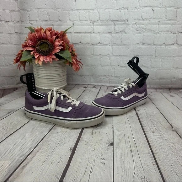 Vans off the wall Purple Low-Top old skool Sneakers suede textile Missy Sz 4