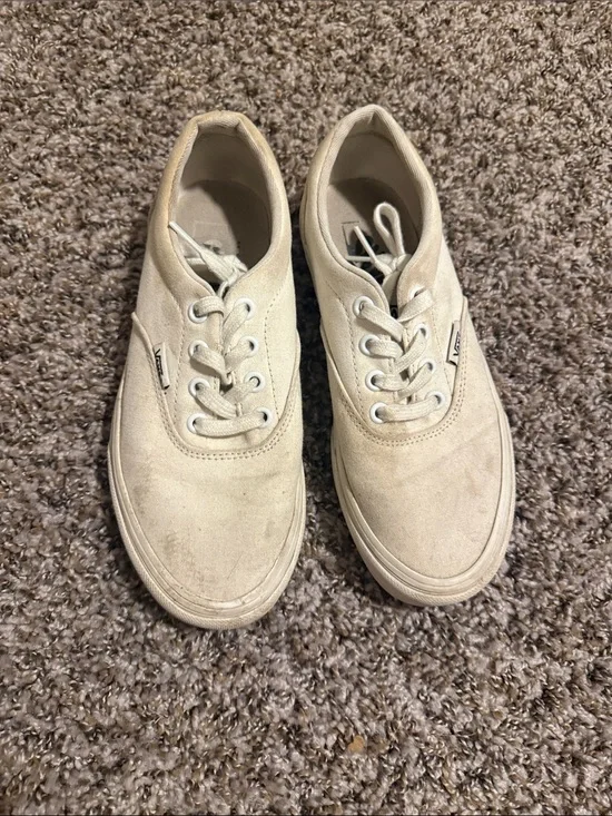 Vans Low-Top Canvas Sneakers in White