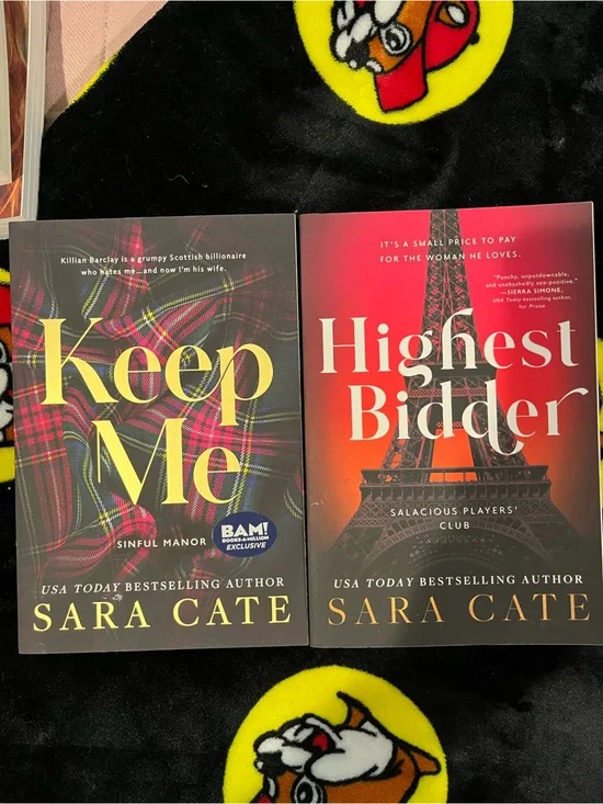 Keep Me & Highest Bidder - Set in Black, Red & Yellow Covers