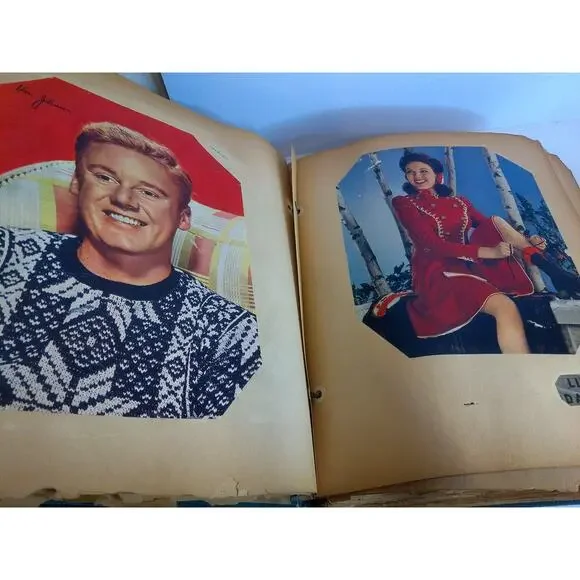 Vintage Screenstars 1930s Golden Age Hollywood Movie Star Scrapbook 110 pages
