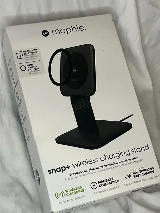 Mophie Snap+ 15W Fast Charge Wireless Charging Stand with MagSafe Compatibility