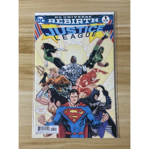 JUSTICE LEAGUE‎ #1 REBIRTH VARIANT DC (2016) 1ST PRINT BATMAN FLASH WONDER WOMAN