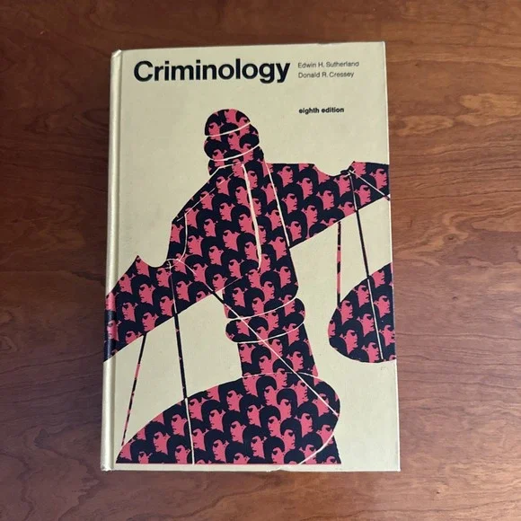 Criminology by Sutherland and Cressey Eighth Edition‎ Hardcover