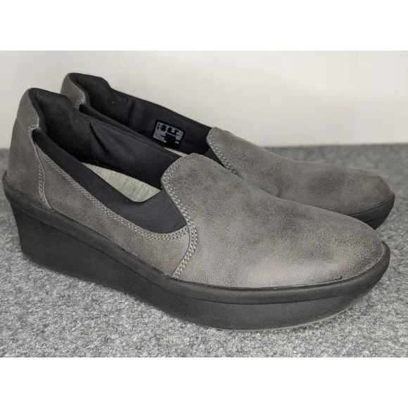 Cloudsteppers By Clarks Women's Size 8 M Rose Moon In Gray Comfort Wedge‎ 2.5