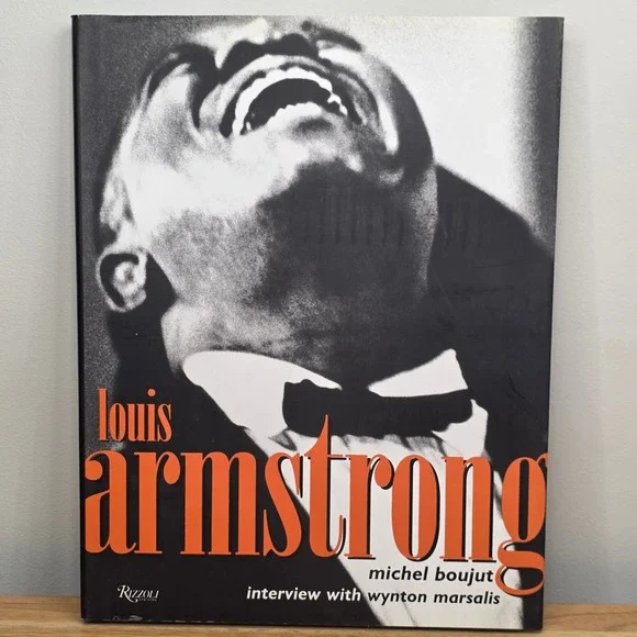 Louis Armstrong By Michel Boujut‎ Interview with Wynton Marsalis Hardcover Book