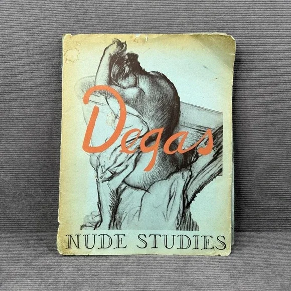 Vintage‎ Edgar Degas Nude Studies Art Portfolio Sketches Drawings Collection