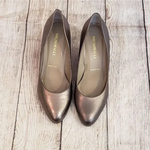 BrunoMagli Metallic Wedges