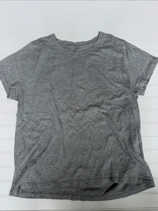 (347)J.Crew Girlfriend Tee XL Gray 100% Cotton Relaxed Short Sleeve T-Shirt