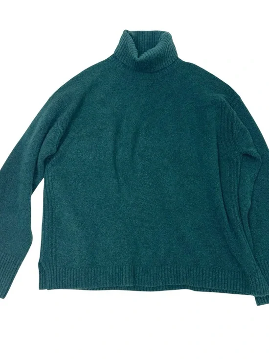 J.Crew Women's Teal Turtleneck Sweater size Large