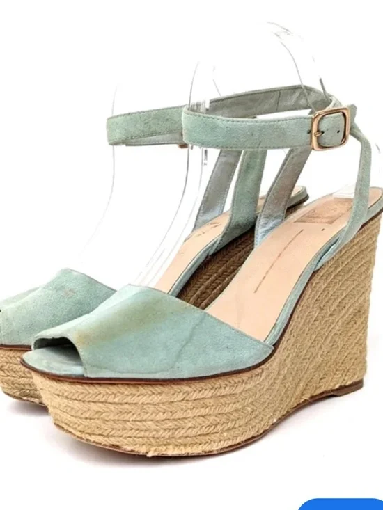 Dolce Vita Women’s Mint Green Espadrille Wedge Sandals