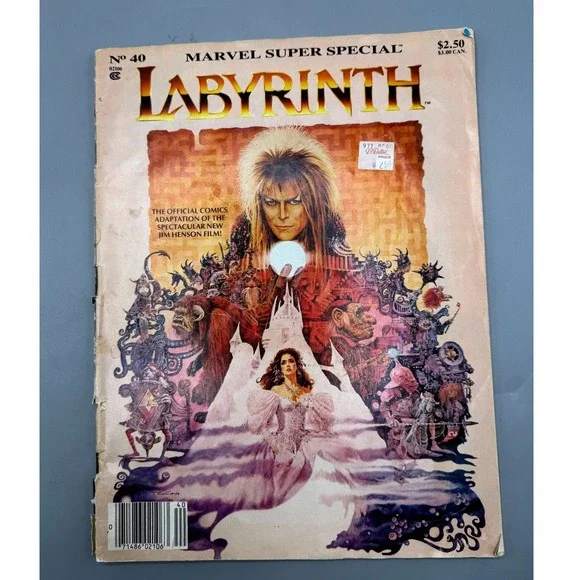 Marvel Super Special 40 Labyrinth Movie Adaptation Comic 1986 David Bowie