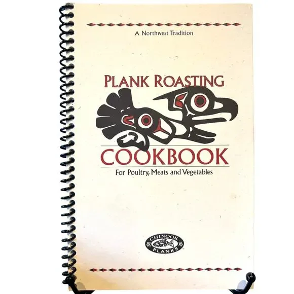 VTG 1977 Plank Roasting Cookbook for Meats & Vegetables Book by Chinook Planks